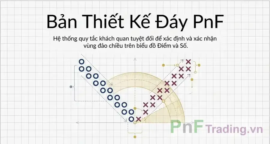 Cách nhận diện vùng Đáy đảo chiều từ yếu đến mạnh trong Biểu đồ Point and Figure